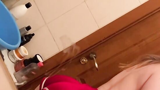 Tiny red shorts
