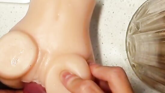 jerking off and cum